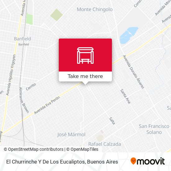 El Churrinche Y De Los Eucaliptos map
