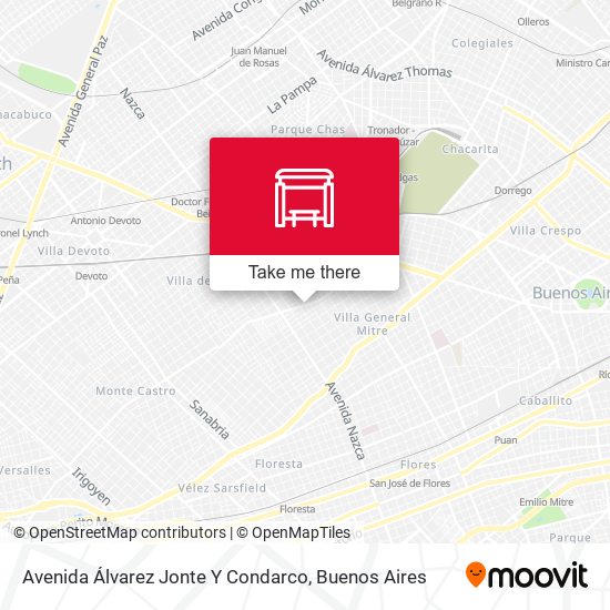 Mapa de Avenida Álvarez Jonte Y Condarco