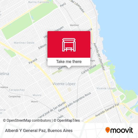 Alberdi Y General Paz map