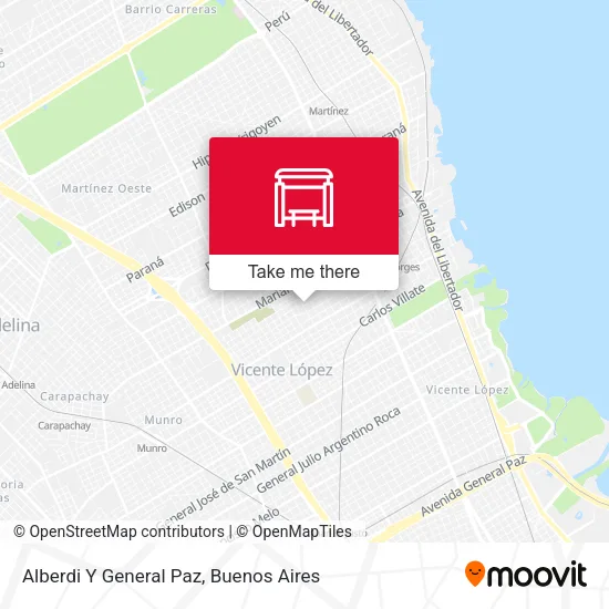 Alberdi Y General Paz map