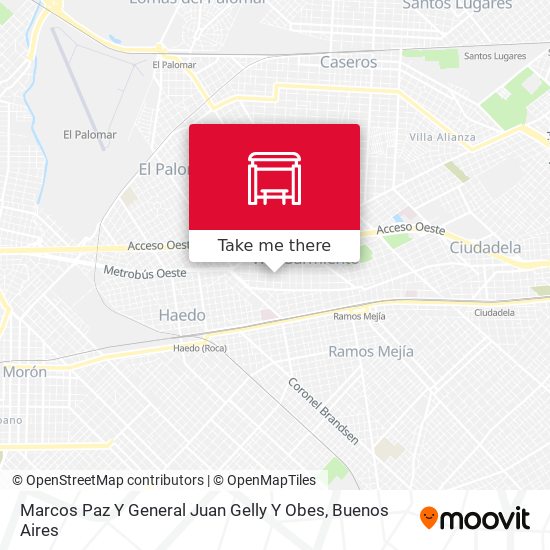 Mapa de Marcos Paz Y General Juan Gelly Y Obes
