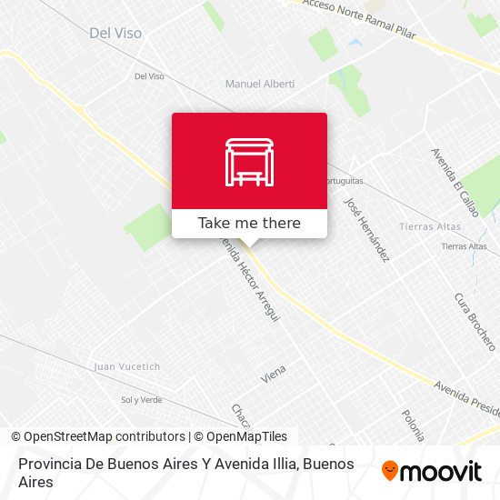 Provincia De Buenos Aires Y Avenida Illia map