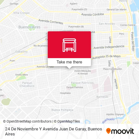 24 De Noviembre Y Avenida Juan De Garay map