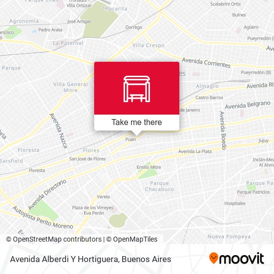 Mapa de Avenida Alberdi Y Hortiguera