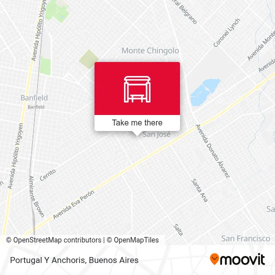 Portugal Y Anchoris map