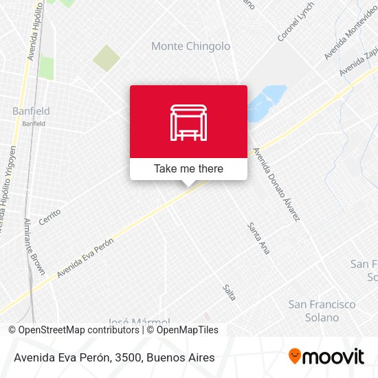 Avenida Eva Perón, 3500 map
