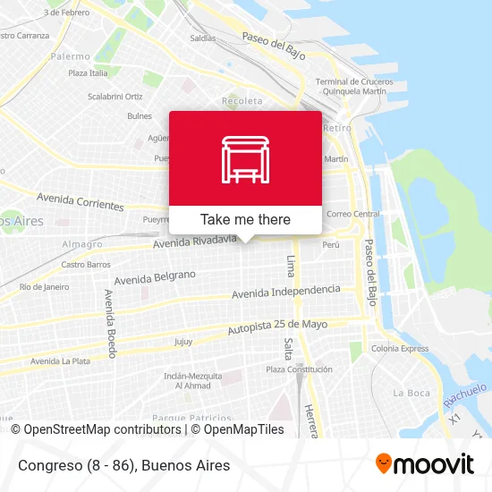 Congreso (8 - 86) map