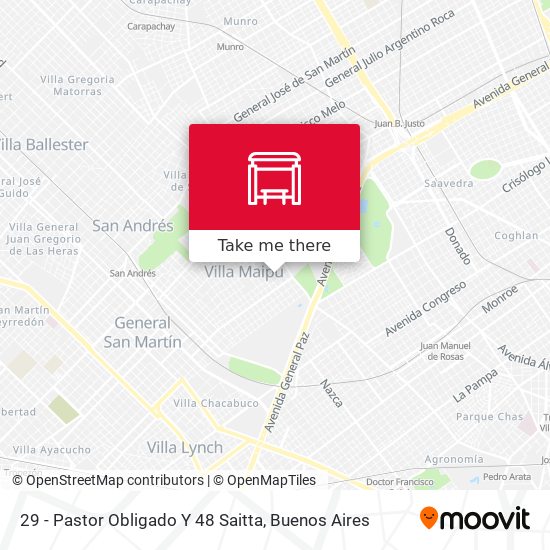 Mapa de 29 - Pastor Obligado Y 48 Saitta