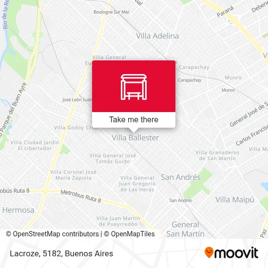 Lacroze, 5182 map