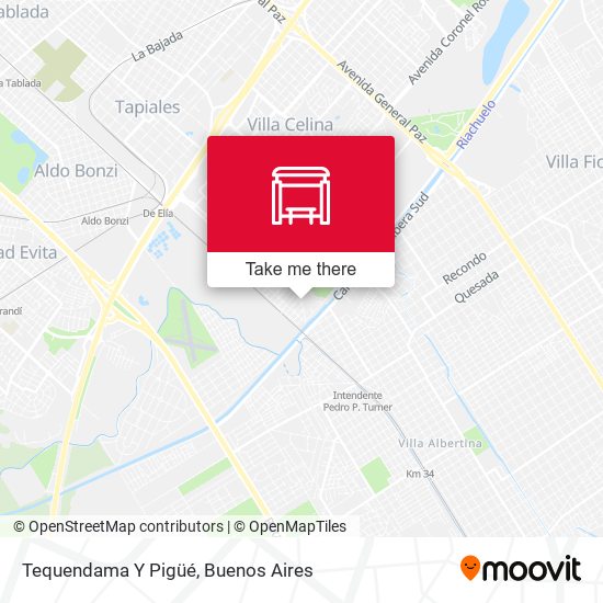 Tequendama Y Pigüé map