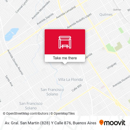 Av. Gral. San Martín (828) Y Calle 876 map