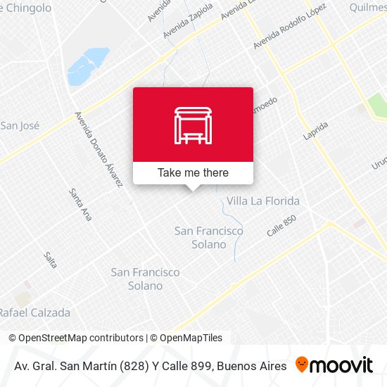 Mapa de Av. Gral. San Martín (828) Y Calle 899