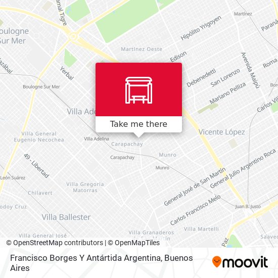 Francisco Borges Y Antártida Argentina map