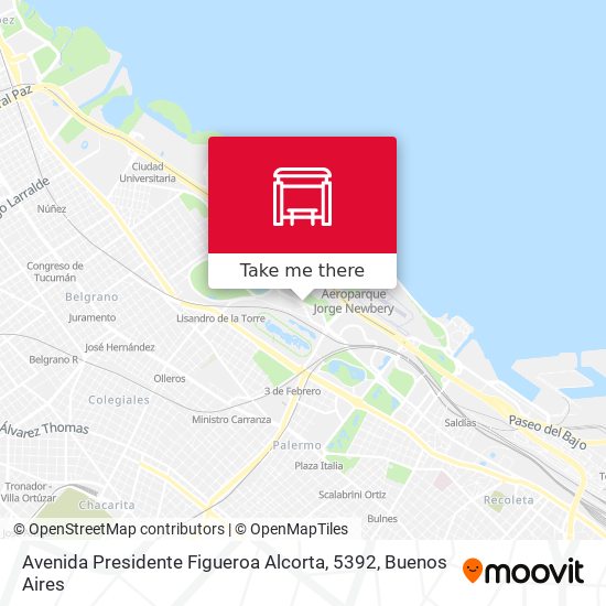 Mapa de Avenida Presidente Figueroa Alcorta, 5392