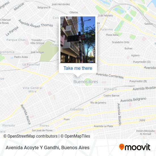 Avenida Acoyte Y Gandhi map