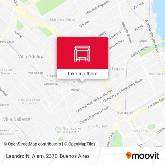 Leandro N. Alem, 2370 map