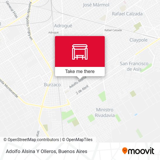 Adolfo Alsina Y Olleros map