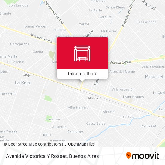 Mapa de Avenida Victorica Y Rosset