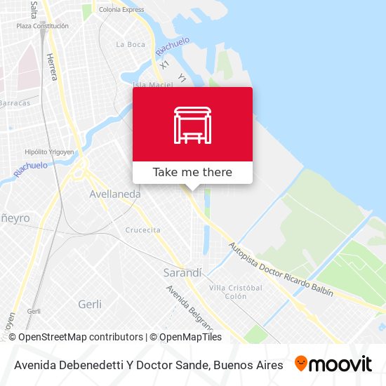 Avenida Debenedetti Y Doctor Sande map