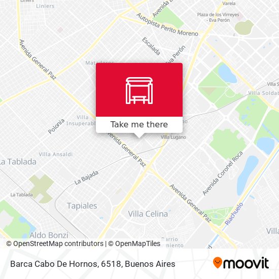 Barca Cabo De Hornos, 6518 map