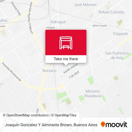 Mapa de Joaquín González Y Almirante Brown