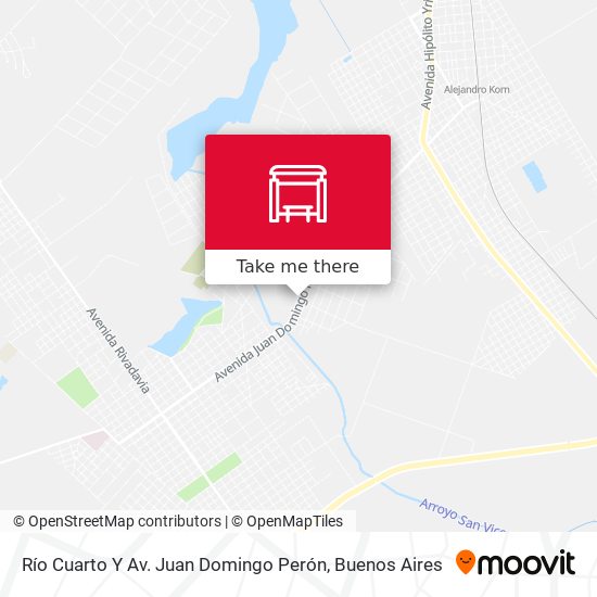 Río Cuarto Y Av. Juan Domingo Perón map