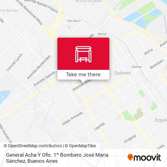General Acha Y Ofic. 1º Bombero José María Sánchez map