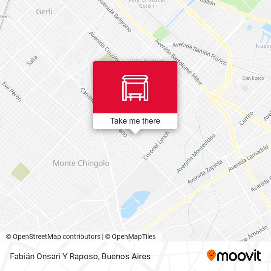 Fabián Onsari Y Raposo map