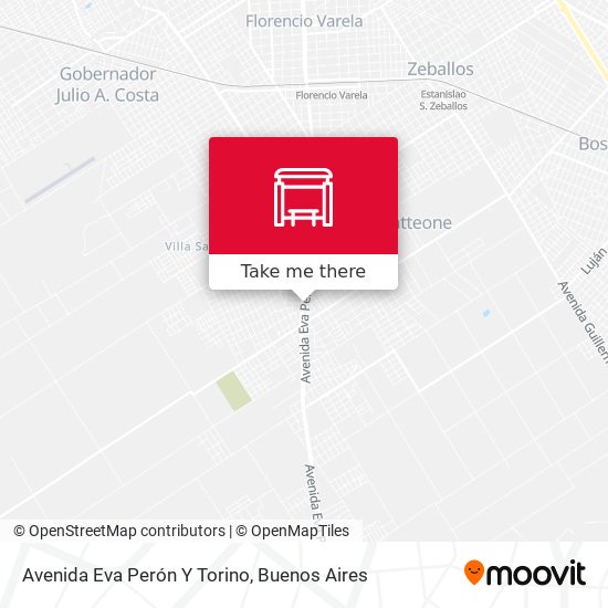 Avenida Eva Perón Y Torino map