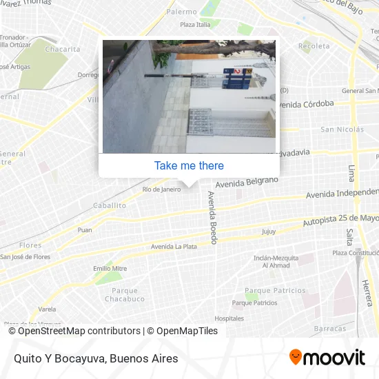 Quito Y Bocayuva map