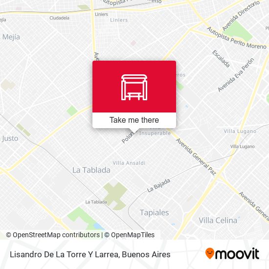 Mapa de Lisandro De La Torre Y Larrea