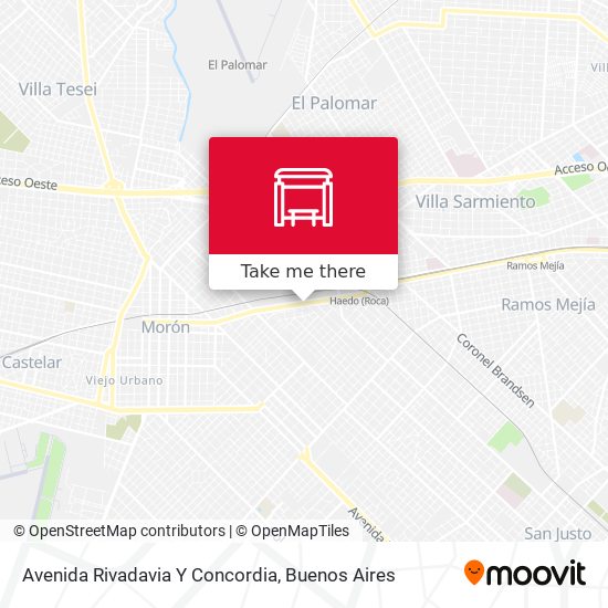 Avenida Rivadavia Y Concordia map