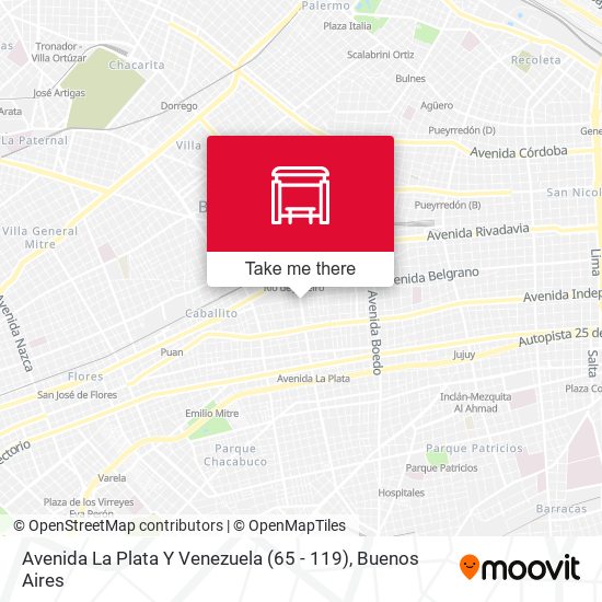 Avenida La Plata Y Venezuela (65 - 119) map