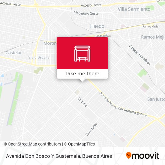 Avenida Don Bosco Y Guatemala map