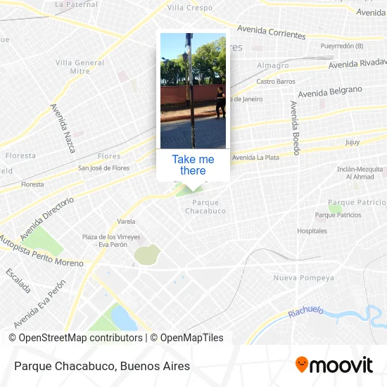 Parque Chacabuco map