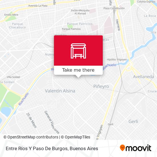 Mapa de Entre Ríos Y Paso De Burgos