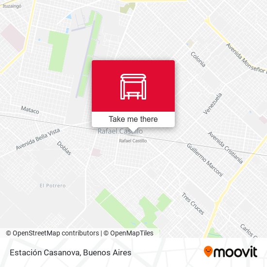 Estación Casanova map