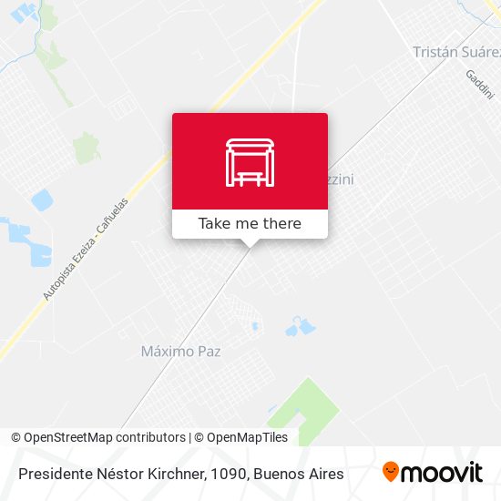 Presidente Néstor Kirchner, 1090 map