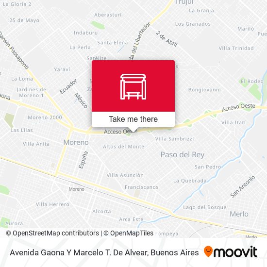 Avenida Gaona Y Marcelo T. De Alvear map