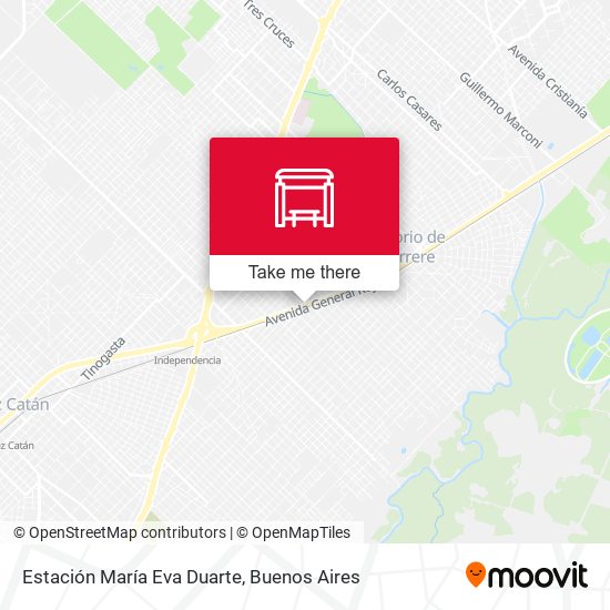 Estación María Eva Duarte map