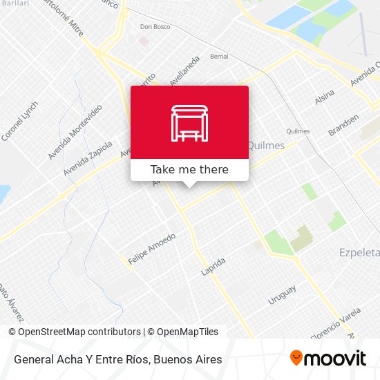 Mapa de General Acha Y Entre Ríos