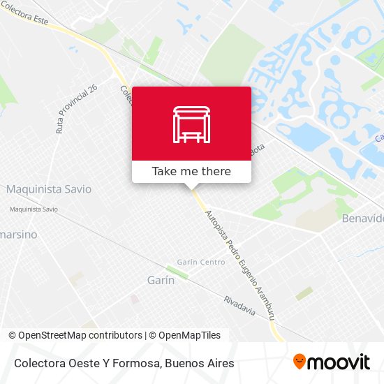 Colectora Oeste Y Formosa map
