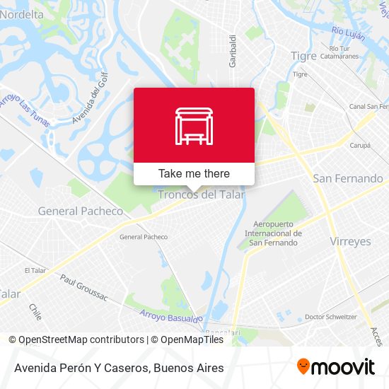 Mapa de Avenida Perón Y Caseros