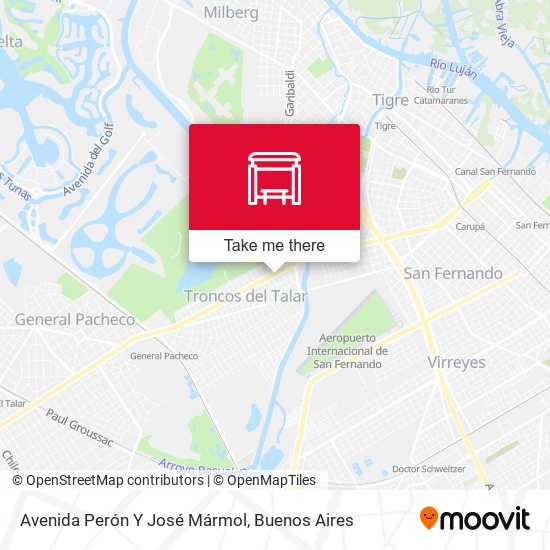 Avenida Perón Y José Mármol map
