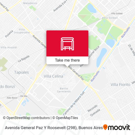 Avenida General Paz Y Roosevelt (298) map