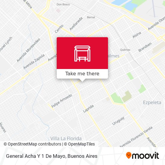 General Acha Y 1 De Mayo map