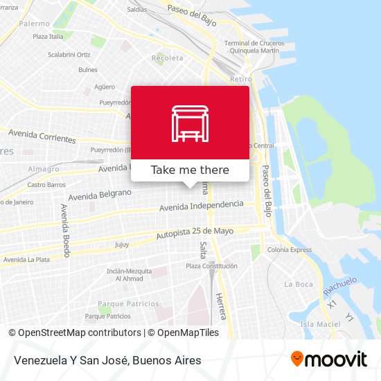 Venezuela Y San José map