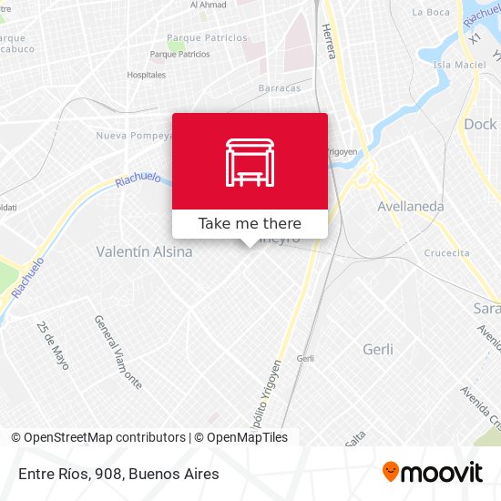 Entre Ríos, 908 map