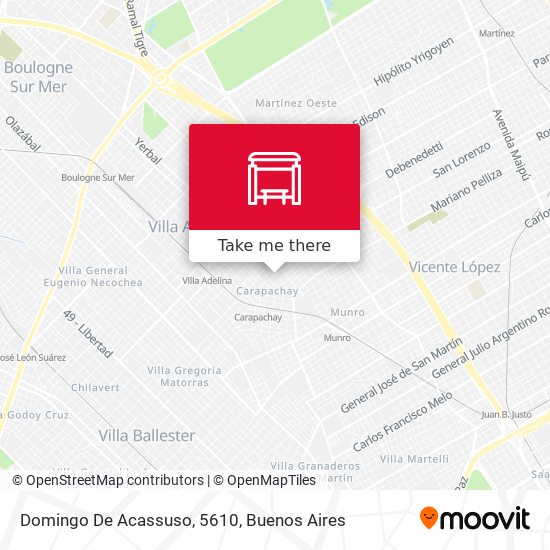 Mapa de Domingo De Acassuso, 5610