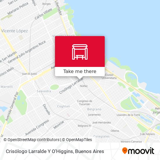 Crisólogo Larralde Y O'Higgins map